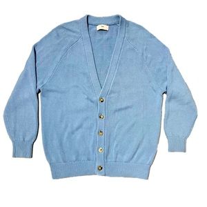 Sold - Aritzia TNA Barry Button Front Oversized Cardigan Blue
